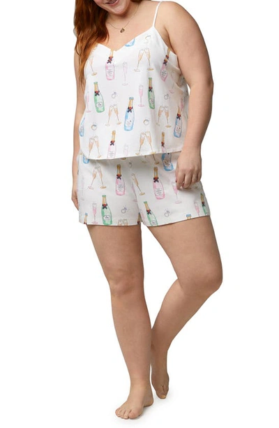 Bedhead Pajamas Print Short Pajamas In Champagne Wedding