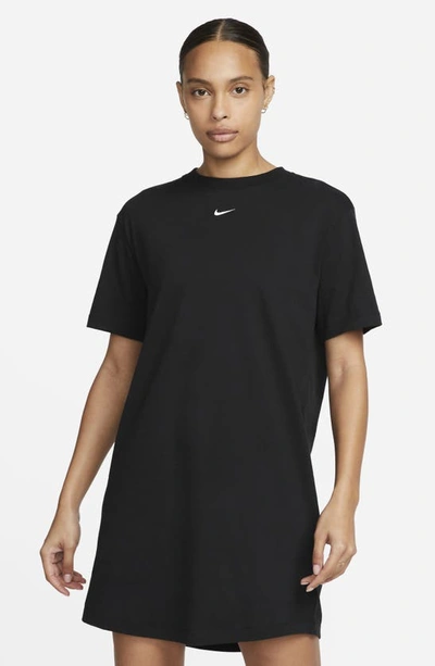 Nike Women's Sportswear Chill Knit Oversized T-shirt Dress In Black |  ModeSens