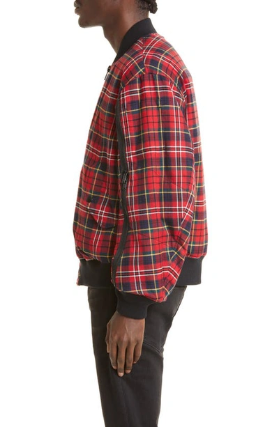 Shop Undercover Reversible Bomber Jacket In Red Ck