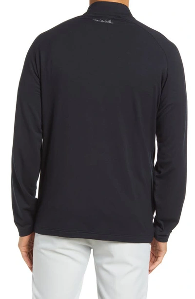 Travismathew Cloud 2.0 Quarter Zip Pullover In Black