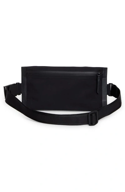 Shop Maison Margiela Mackintosh Crossbody Belt Bag In Black/ Black