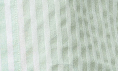 Shop Bedhead Pajamas Stripe Organic Cotton Short Pajamas In Mint 3d Stripe