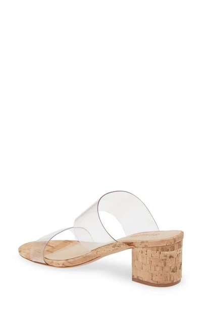 Shop Schutz Victorie Slide Sandal In Transparent/ Natural