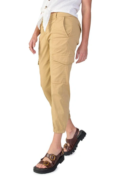 Shop Sanctuary Rebel Crop Stretch Cotton Cargo Pants In True Khaki