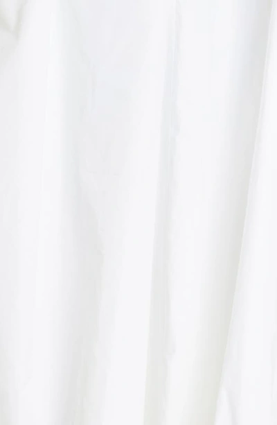Shop Alexander Mcqueen Ruffle Cotton Poplin Midi Skirt In 9000 Opticalwhite