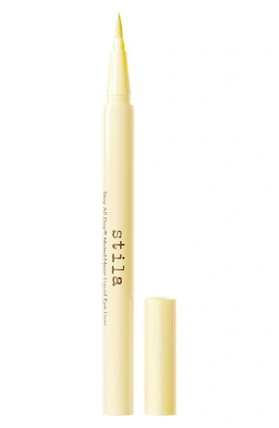 Shop Stila Stay All Day® Muted-neon Liquid Eye Liner In Mellow Yellow