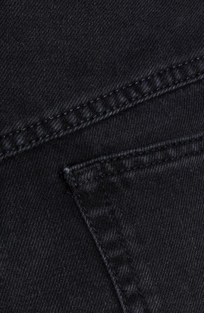 Shop Isabel Marant Étoile Eneidao Frayed Hem Denim Shorts In Faded Black