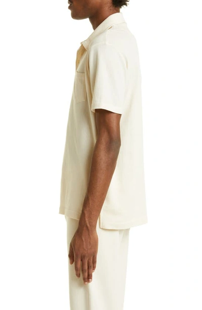 Shop Sunspel Riviera Cotton Polo In Undyed