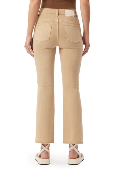 Dl1961 Bridget High Rise Bootcut Instasculpt Crop Jeans In Sand
