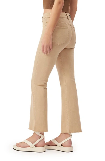 Dl1961 Bridget High Rise Bootcut Instasculpt Crop Jeans In Sand