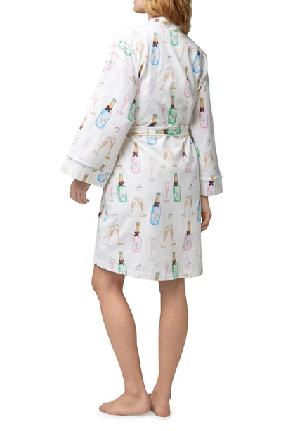 BEDHEAD PAJAMAS BEDHEAD PAJAMAS JUST MARRIED PRINT ORGANIC COTTON JERSEY ROBE 