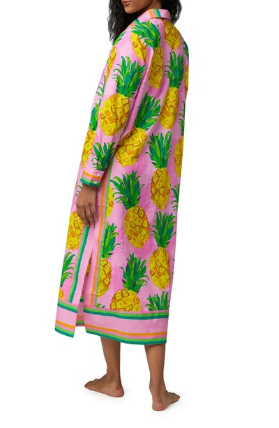 Bedhead Pajamas Pineapple Print Organic Cotton Nightshirt In Pineapple