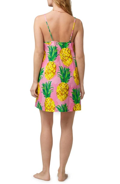 Bedhead Pajamas Pineapple Print Organic Cotton Chemise In Pineapple