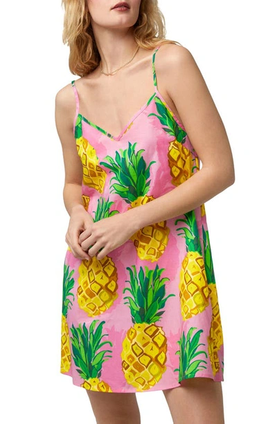 Bedhead Pajamas Pineapple Print Organic Cotton Chemise In Pineapple