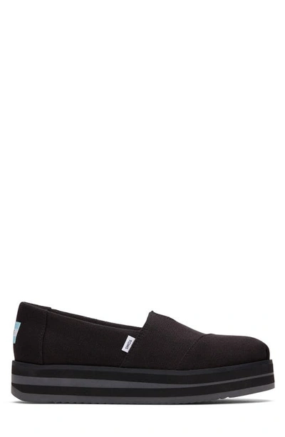 Shop Toms Alp Midform Espadrille In Black