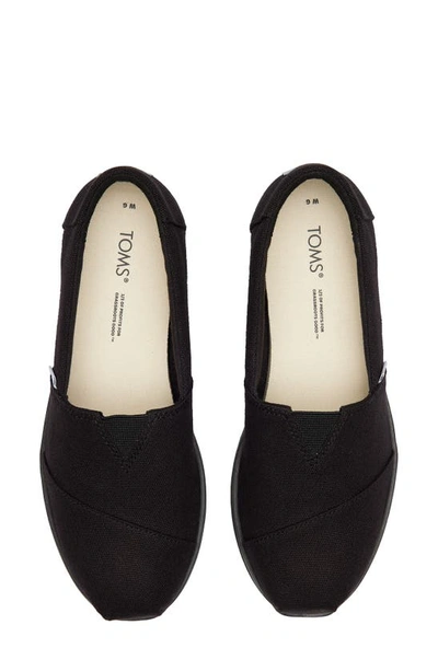 Toms Alpargata Slip-on In Black