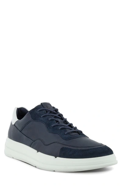 Shop Ecco Soft X Sneaker In Navy/ Night Sky/ White