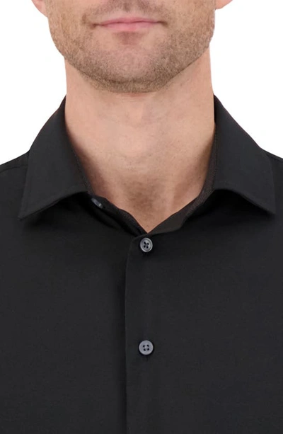Report Collection Men's Slim-fit Solid Woven Shirt In 09 Black