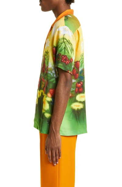 Shop Stockholm Surfboard Club Stoffe Airbrush Camp Shirt In Airbrush Flowers