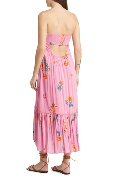 Shop Free People Rosie Posie Floral Sundress In Grapefruit Combo