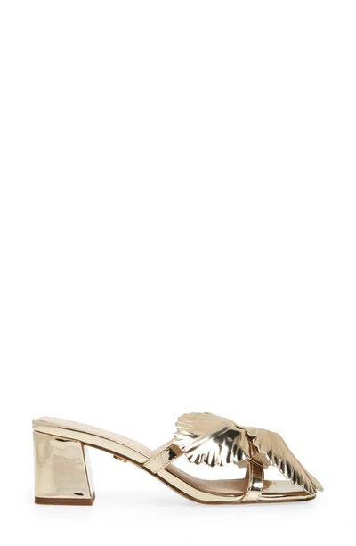 Shop Cecelia New York Happy Leather Sandal In Gold