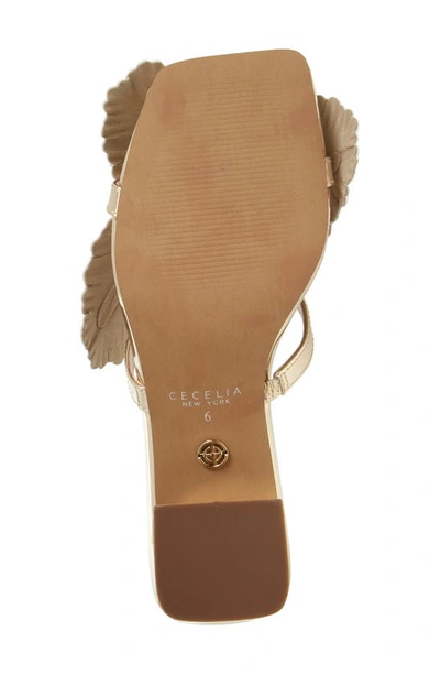 Shop Cecelia New York Happy Leather Sandal In Gold