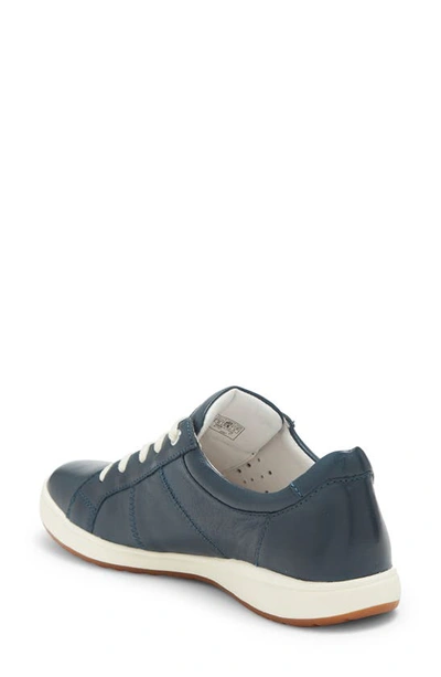 Shop Josef Seibel Caren 01 Sneaker In Ocean Leather