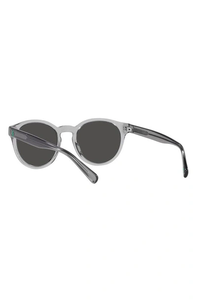 Shop Polo Ralph Lauren 51mm Round Sunglasses In Dark Grey