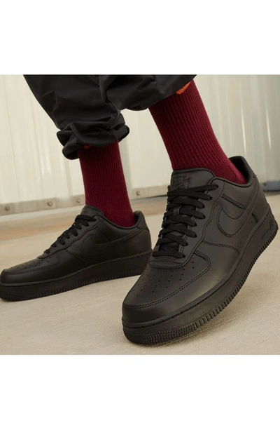 Shop Nike Air Force 1 '07 Fresh Sneaker In Black/ Anthracite/ Black
