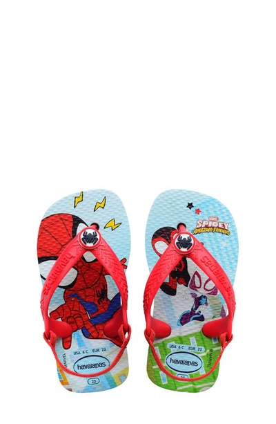 Shop Havaianas Marvel Spider-man Sandal In Blue/ Red