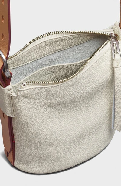 Shop Rag & Bone Mini Belize Leather Bucket Bag In Antique White