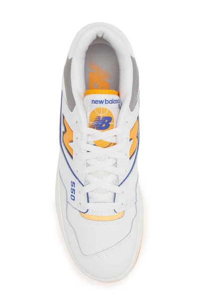 Shop New Balance 550 Basketball Sneaker In White/ Vibrant Orange