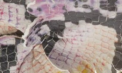 Shop Cecelia New York Hibiscus Sandal In Purple Snake
