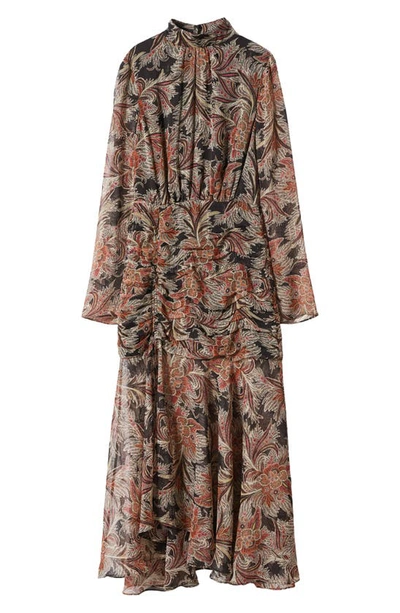 Mango Dress Black In Brown/black