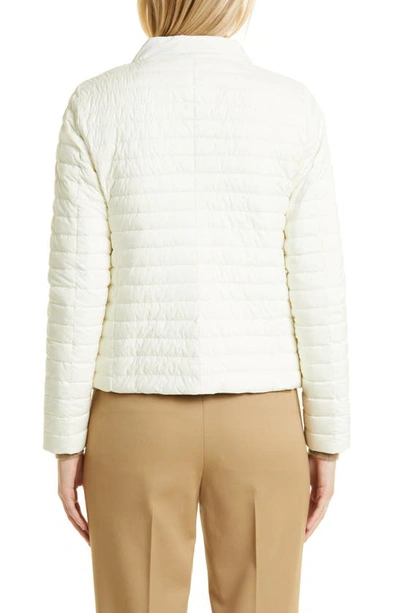 Shop Herno Reversible Water Repellent Down Puffer Jacket In White To Gold