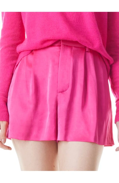 Shop Alice And Olivia Conry Pleated Shorts In Candy
