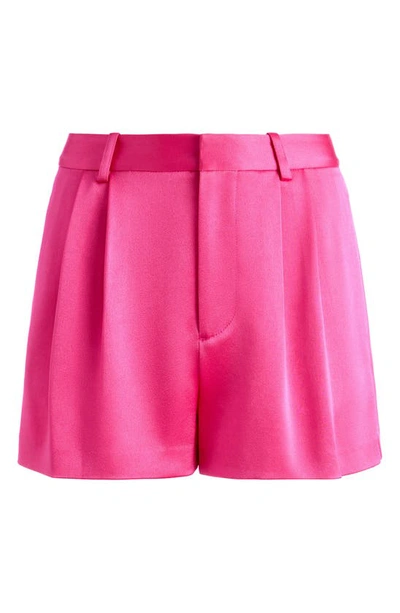 Shop Alice And Olivia Conry Pleated Shorts In Candy