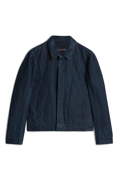 Shop John Varvatos Linen Jacket In Capri Blue