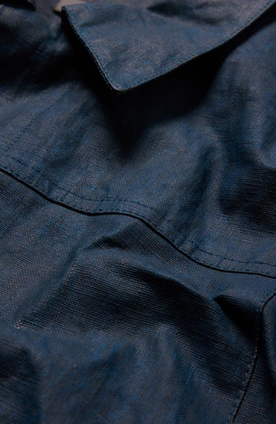 Shop John Varvatos Linen Jacket In Capri Blue