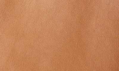 Shop Saint Laurent Classic Plunge Long Leather Trench Coat In Marron Glace