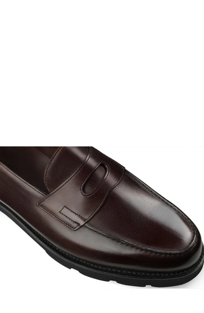 John Lobb Men's Lug-sole Iconic Penny Leather Loafers In Brown
