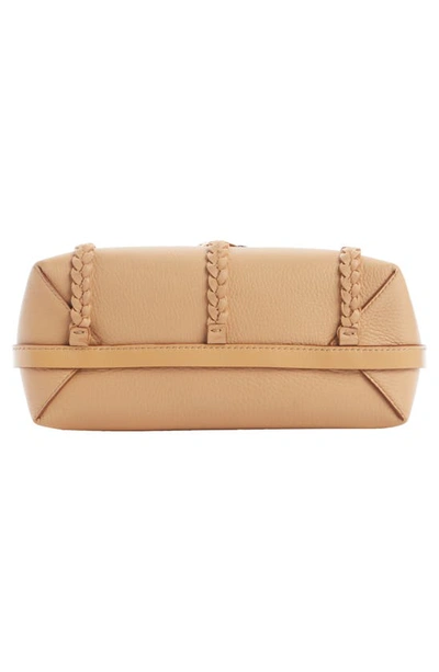 Shop Chloé Small Penelope Leather Crossbody Satchel In Milky Brown