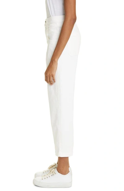 Shop Eleventy Relaxed Straight Leg Jeans In 01 - White
