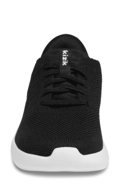 Shop Kizik Kids' Athens Hands-free Sneaker In Black