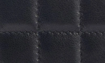 Shop Saint Laurent Matelassé Leather Card Case In Nero