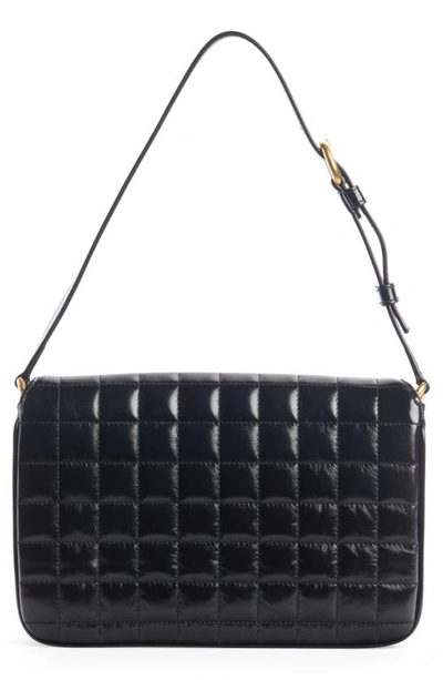 Saint Laurent Gesteppte Le Maillon Schultertasche In Nero