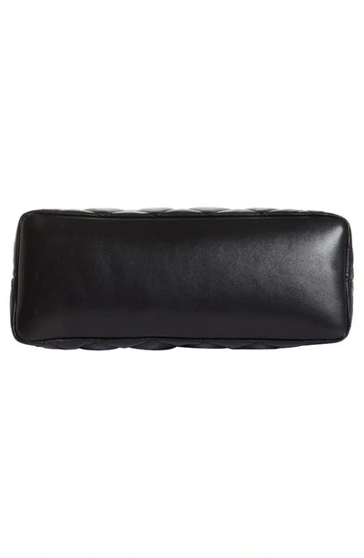 Shop Saint Laurent Large Diamond Quilted Leather Cosmetic Pouch In Nero