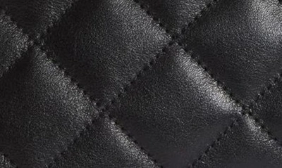 Saint Laurent Cassandre Ysl Cosmetic Case In Quilted Smooth Leather In Nero