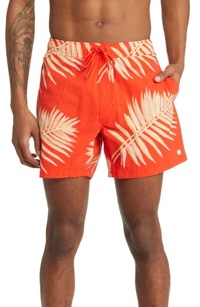 Shop Brixton Voyage Shorts In Aloha Red