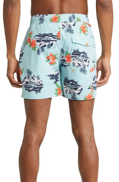 Shop Brixton Voyage Shorts In Canal Blue
